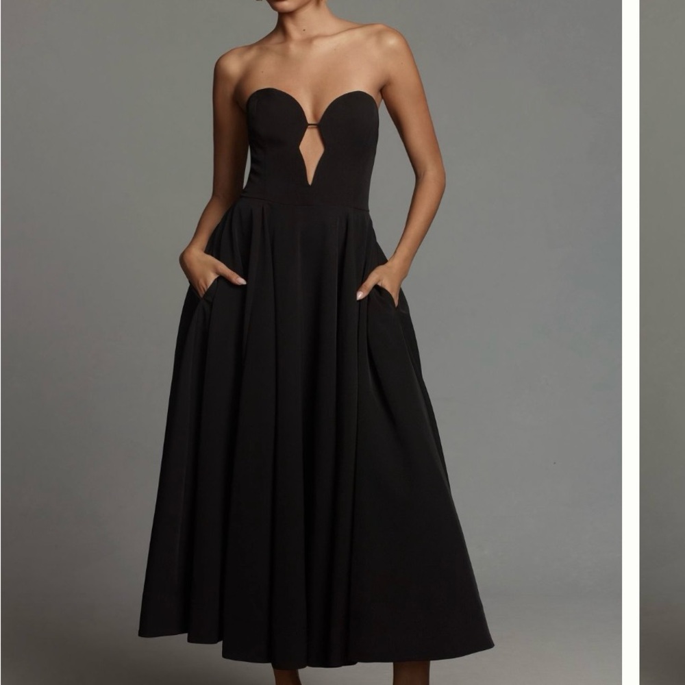 Bardot Black Strapless Dress